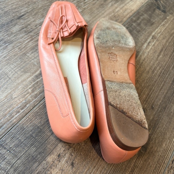 Enzo Angiolini LauraLee Leather Flats Salmon Pink Women's Size 8S - Picture 8 of 8